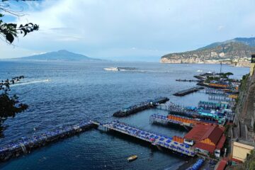 Panorama del Golfo di Napoli da Sorrento