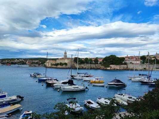 Panorama di Krk città