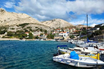 Panorama del villaggio di Stara Baška (Krk)