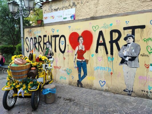 Opera di Street Art a Sorrento