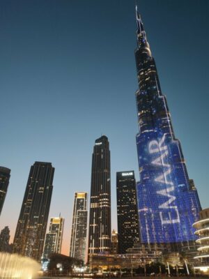 Il grattacielo Burj Khalifa a Dubai