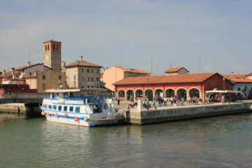 Panorama di Marano Lagunare dalla laguna